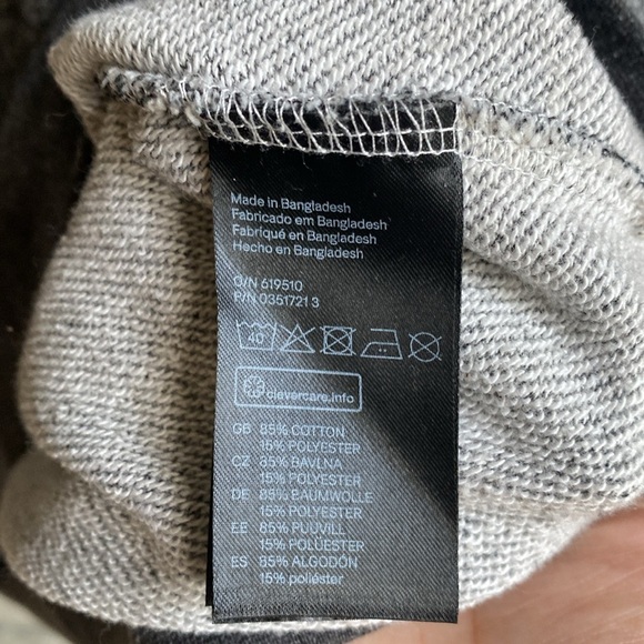 H&M Crewneck Heathered Charcoal Gray - Picture 3 of 5